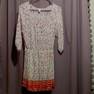 Forever 21 Sun Dress quarter sleeves